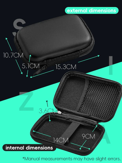 DATA FROG EVA Protective Case For R36S / R35S / RG35XX / Miyoo Mini Plus Retro Handheld Console Storage Bag Shockproof Carrying