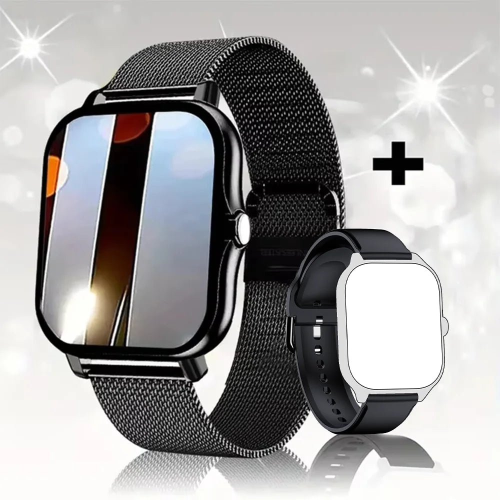KESHUYOU 2025 Smart Watch 2.01 Inch HD Display Answer Make Call Message Preview Sport Modes DIY Dial Weather Forecast Men Women