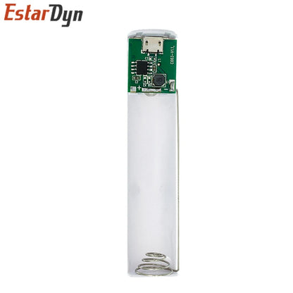 Metal Power Bank DIY Kit Storage Case Box Free welding Suit 1X 18650 Battery 5V 1A USB External Charger smart phone