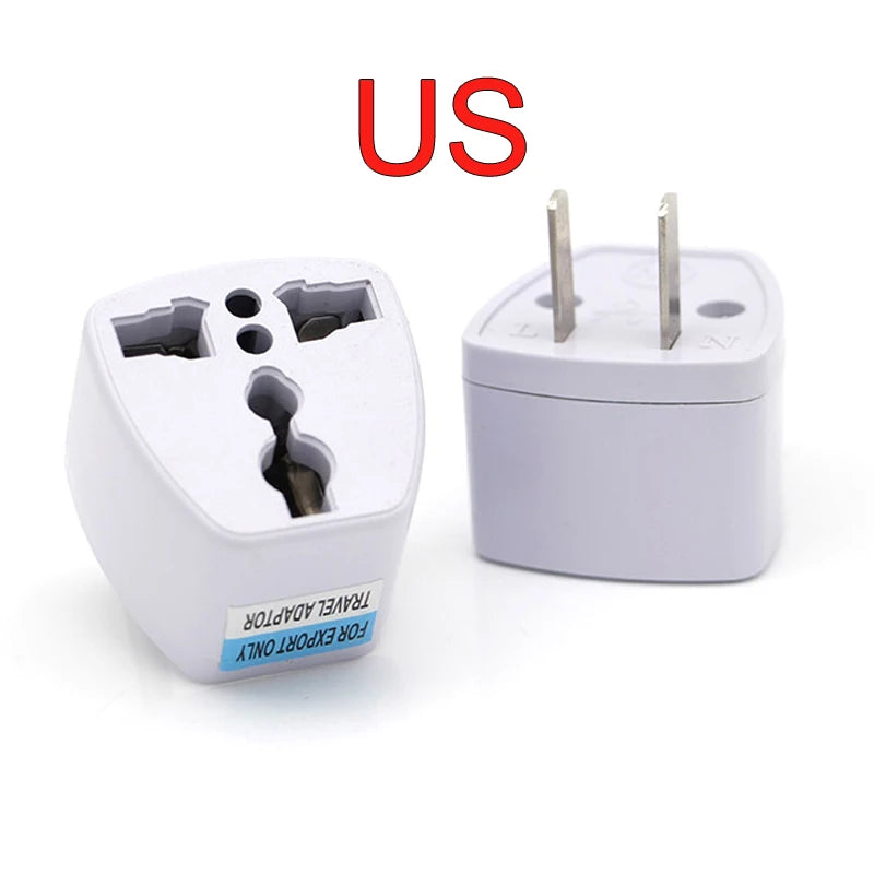 800W Universal US UK AU To EU Plug USA To Euro Europe Travel Wall AC Power Charger Outlet Adapter Converter 2 Round Pin Socket