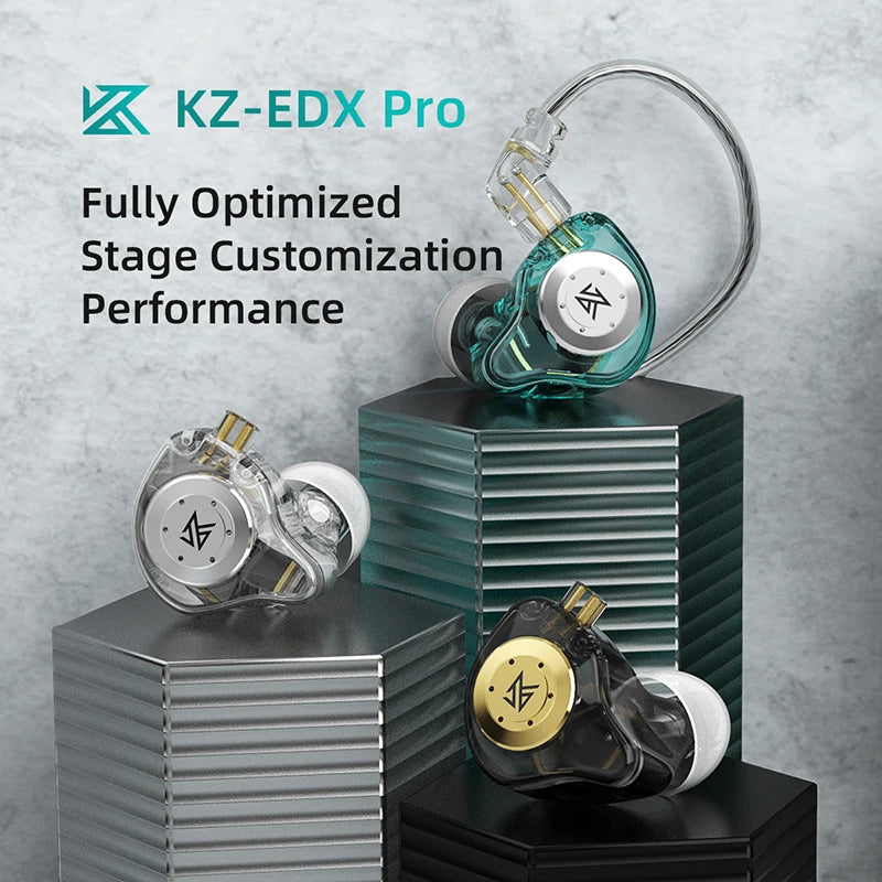 KZ EDX PRO 10mm Dual Magnetic Circuit Dynamic Drive Earphone HIFI Bass Earbud Sport Noise Cancelling Headset KZ ZSTX ZSN PRO ZAS