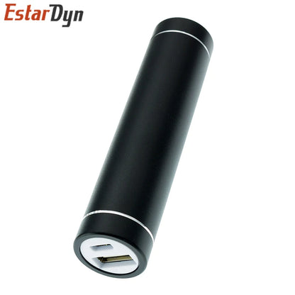 Metal Power Bank DIY Kit Storage Case Box Free welding Suit 1X 18650 Battery 5V 1A USB External Charger smart phone