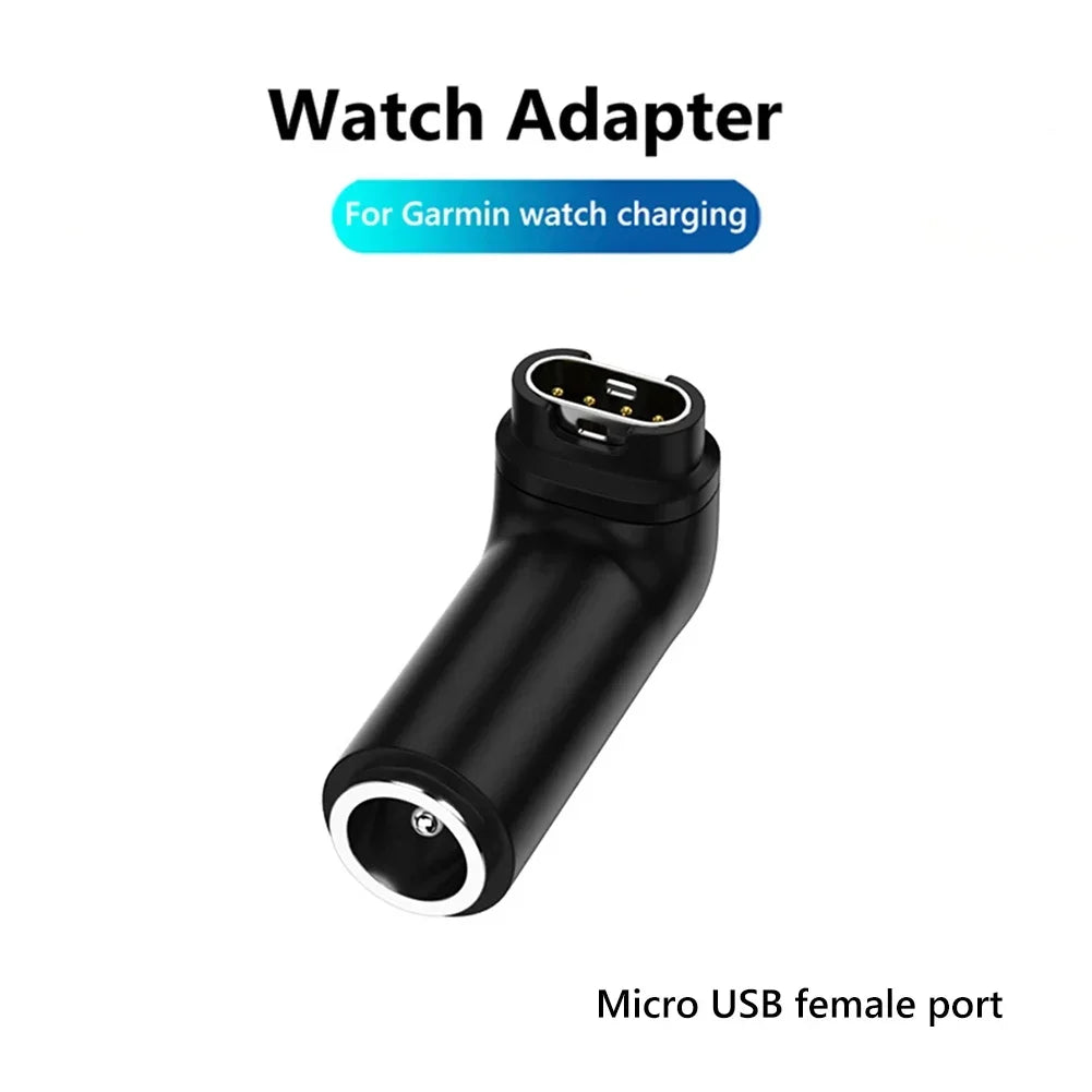 Type C/Micro/ios USB Charger Adapter For Garmin Fenix 7/6/5 Instinct 2S Venu 2 Plus EPIX forerunner 745 Watch Charging Converter