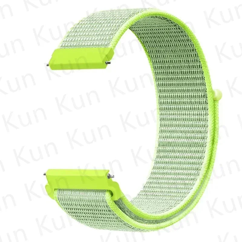 Nylon loop strap For Amazfit bip 6-5-3/u/S/pro Sport 20mm/22mm Bracelet for Amazfit GTS 4/3/2/2e/4 Mini/GTR 4/3/3 Pro/2/2e band