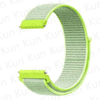 Nylon loop strap For Amazfit bip 6-5-3/u/S/pro Sport 20mm/22mm Bracelet for Amazfit GTS 4/3/2/2e/4 Mini/GTR 4/3/3 Pro/2/2e band
