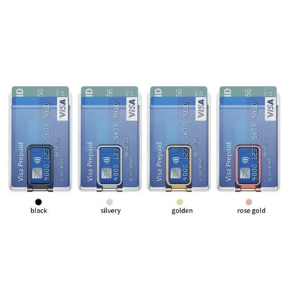 For Magsafe Wallet Magnetic Clear Case For iPhone 16 Pro Max 15 14 13 12 11 Strong Adsorption Magnet Fold Stand Slot Card Holde