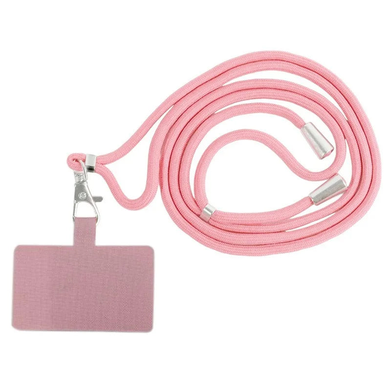 NEW Adjustable Phone Lanyard Detachable Neck Cord Lanyard Strap Carabiner Compatible Pendant With Card For Mobile Key Fob Colors