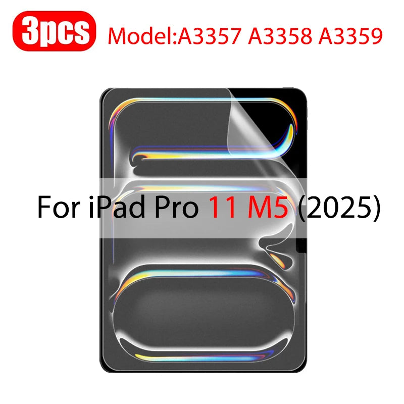 3Pcs Paper Feel Like Screen Protector For ipad Air 11 Pro 13 2024 10th 9th Generation 8 7 6 Air 5 4 Pro 11 12.9 10.5 M5 No Glass