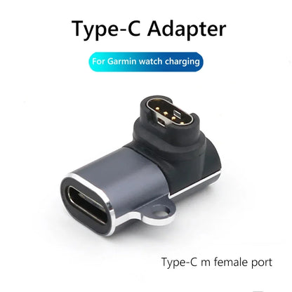 Type C/Micro/ios USB Charger Adapter For Garmin Fenix 7/6/5 Instinct 2S Venu 2 Plus EPIX forerunner 745 Watch Charging Converter