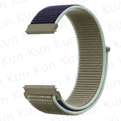 Nylon loop strap For Amazfit bip 6-5-3/u/S/pro Sport 20mm/22mm Bracelet for Amazfit GTS 4/3/2/2e/4 Mini/GTR 4/3/3 Pro/2/2e band