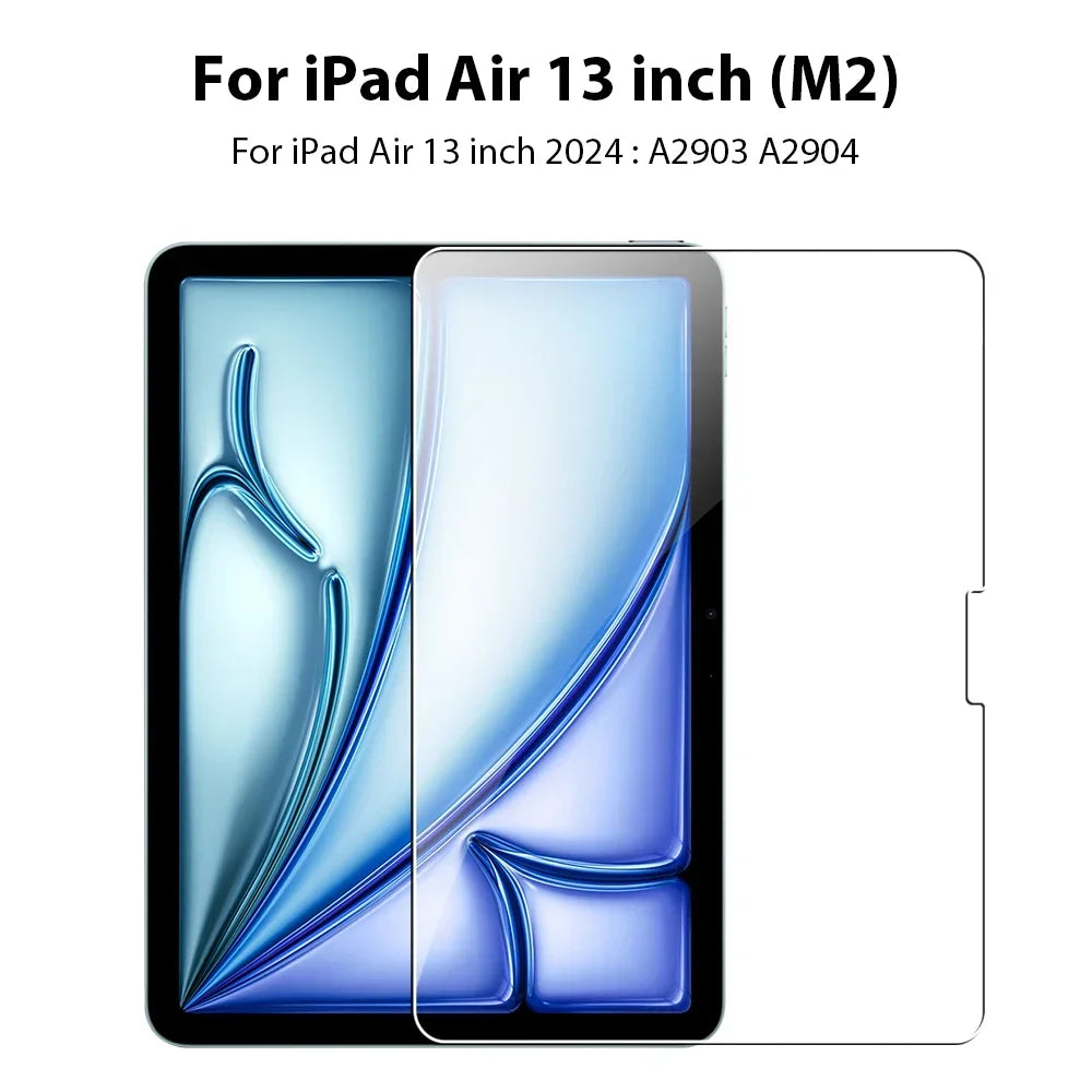 Tempered Glass Screen Protector For Ipad Pro 13 12.9 11 6th M4 M2 2024 Air 5 4 3 2 1 9 9th 10 10th Gen Mini 6 10.9 10.2 9.7 Film