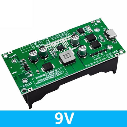 Type-C 15W 3A 18650 Lithium Battery Charger Module DC-DC Step Up Booster Fast Charge UPS Power Supply / Converter 5V 9V 12V