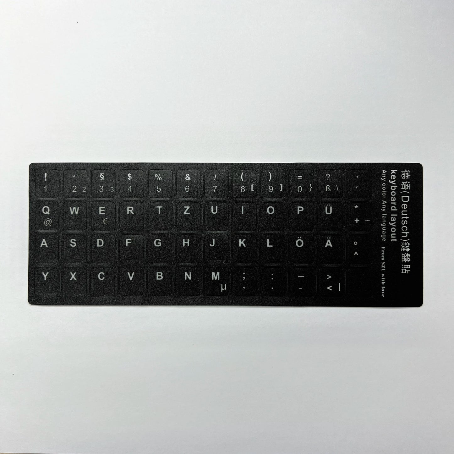 English Spanish Italian Korean French Deutsch Keyboard Stickers Frosted PVC Language Keyboard Sticker For Laptop Desktop PC