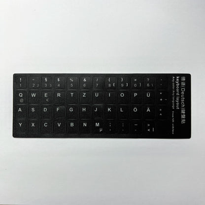 English Spanish Italian Korean French Deutsch Keyboard Stickers Frosted PVC Language Keyboard Sticker For Laptop Desktop PC