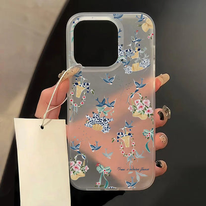 Transparent Matte Cases For iPhone 17 16 15 Case iPhone 16 Pro Max 15 14 12 11 13 Air Fundas Shockproof Cover Soft Phone Bumper