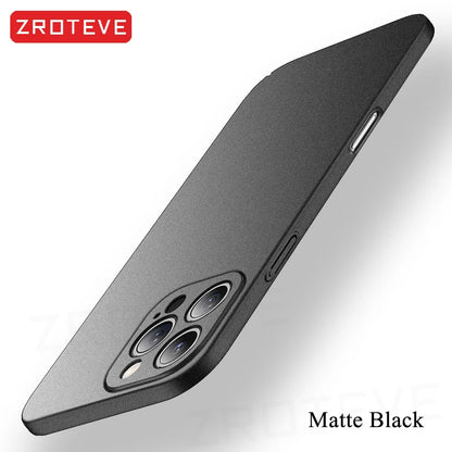 For iPhone 17 16 17e 16e 15 14 13 12 Pro Max ZROTEVE Slim Matte Hard PC Cover For iPhone16 Plus iPhone15 iPhone17 Air Phone Case