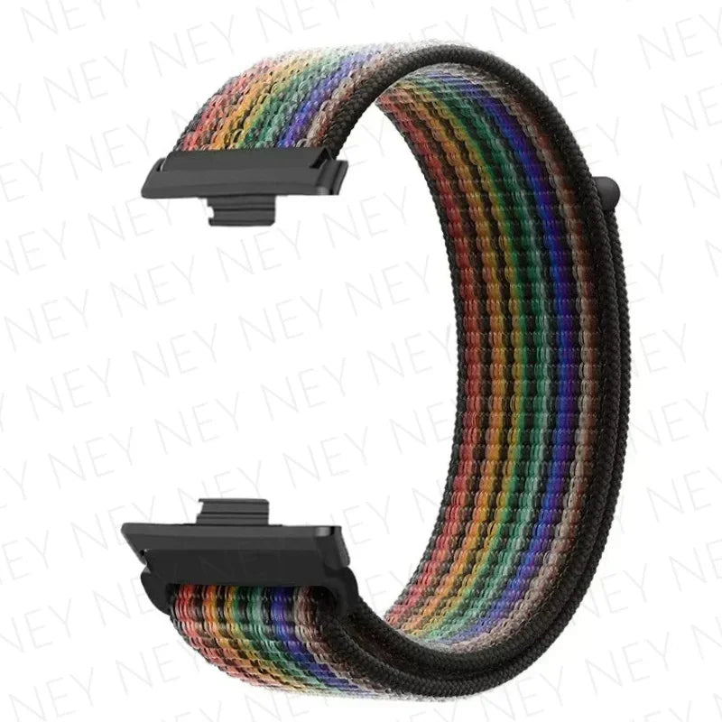 Nylon Strap For Huawei Watch Fit 3 4 Replacement Bracelet Nylon Loop Adjustable Band Soft Wristband Huawei Fit 4 Pro Accessories