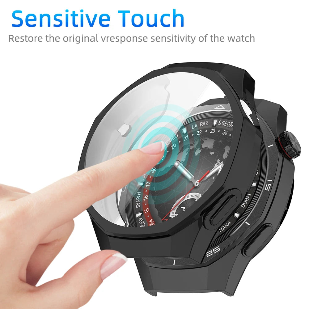 Case for Huawei Watch GT 5/GT5 Pro 46mm 42mm 41mm Screen Protector Case Soft TPU All-Around Protective Bumper Cover Accessories