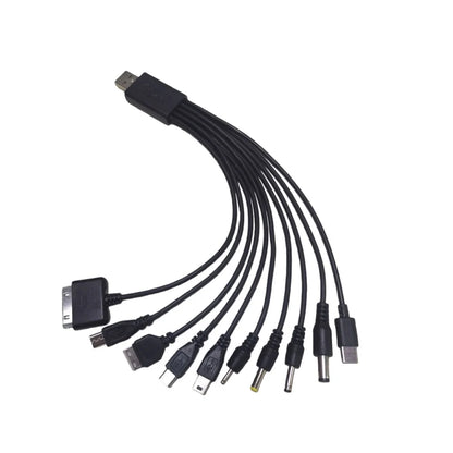 10 in 1 Universal USB To DC Power Cable Mobile Phone Charger Adapter Plug Usb Multifunction Data Transfer DC Jack Charging Line