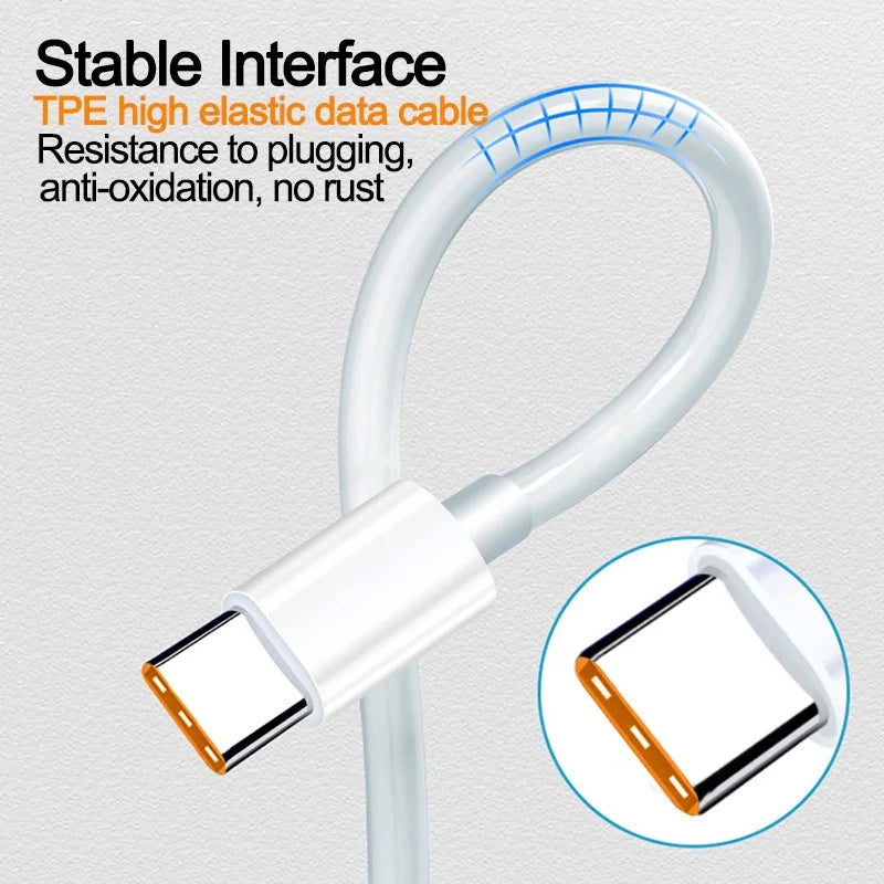 xiaomi 6A Usb Type C Cable Charger 120w Turbo Tipo Fast Charging For Redmi 13 12 11 10 Pro ultra Poco x3 Redmi Note K70 6050 40
