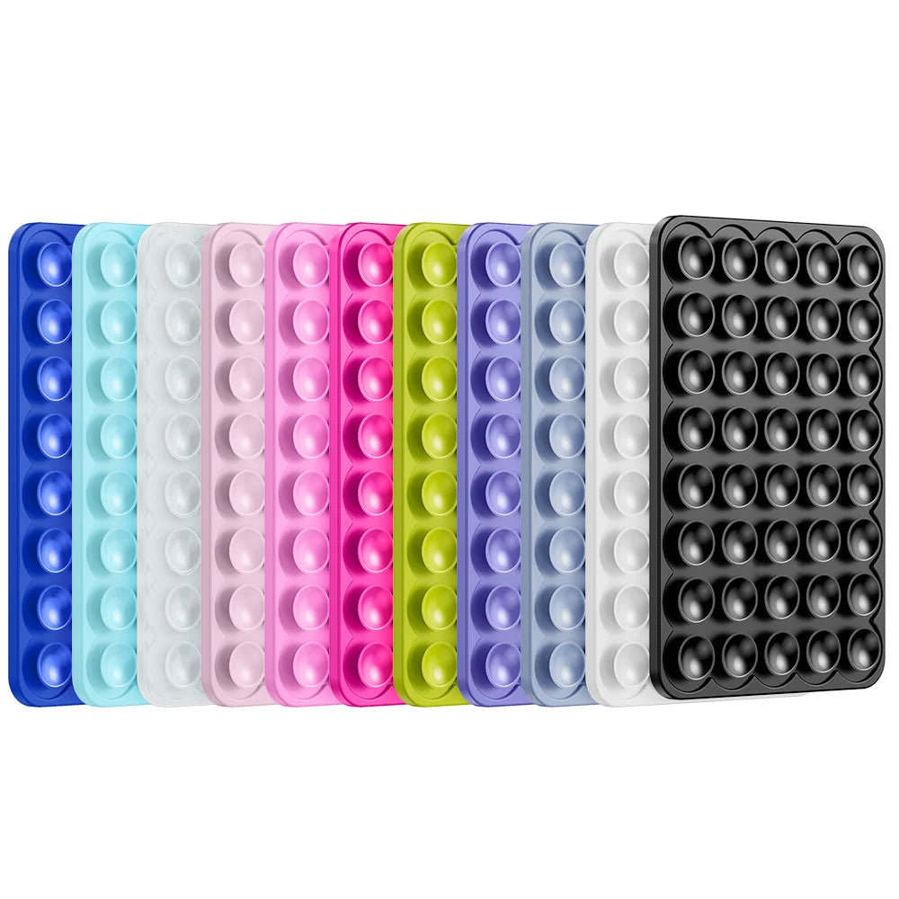 Double Sided Silicone Suction Cup Mobile Phone Fixing Suction Cup Car Mounted Bracket Phone Case Universal Anti Slip Suction Pad