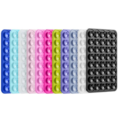 Double Sided Silicone Suction Cup Mobile Phone Fixing Suction Cup Car Mounted Bracket Phone Case Universal Anti Slip Suction Pad