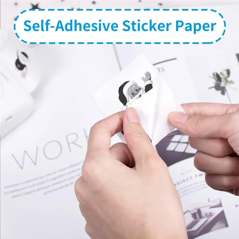 10 Rolls White Children Camera Wood Pulp Thermal Paper Instant Print Kids Camera Printing Paper Replacement Accessories Parts