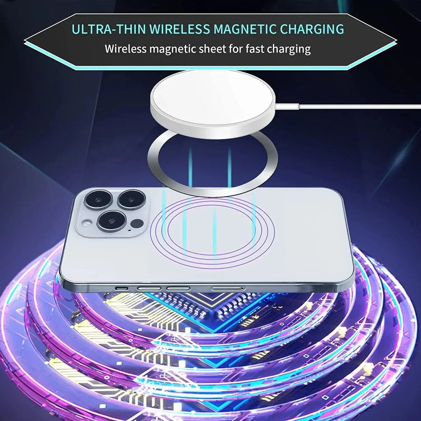 Universal Mobile Phone Metal Plate for Magsafe Stainless Steel Iron Sheet for Magnetic Holder Sticker Patch for iPhone 17 16 Pro