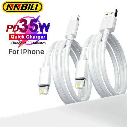 For PD 20W Fast Charging Cable For iPhone 13 12 11 14 Pro Max Mini USB C Date Cable For 8 Plus XS iPad Charger Accessories