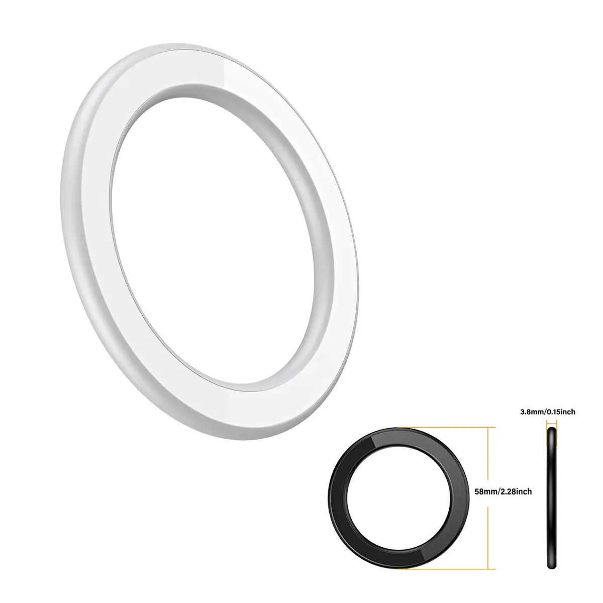 Magnetic Cell Phone Ring Holder Mobile Phone Bracket Removable Cell Phone Kickstand  for MagSafe iPhone 17 16 15 Samsung Xiaomi