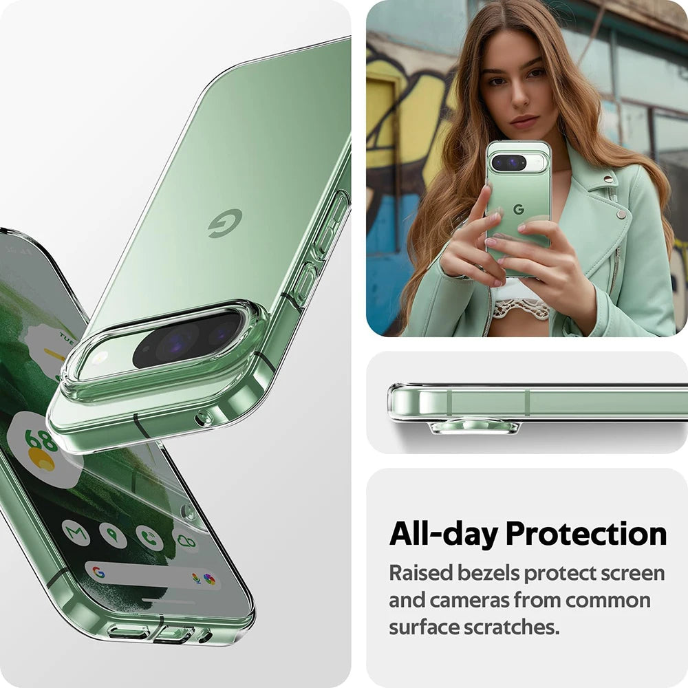 Silicone Soft Ultra Thin Case For Google Pixel 9 9A 8A 8 7 7A 6A 6 Pro XL Clear Shell Transparent Back Cover For Google 8 A 9 XL