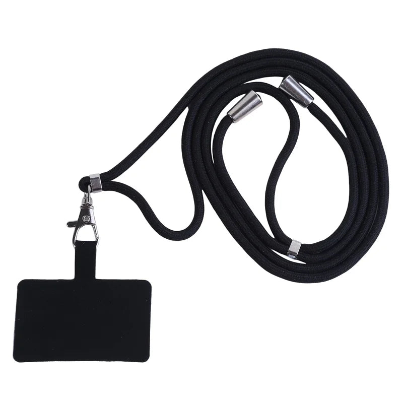 NEW Adjustable Phone Lanyard Detachable Neck Cord Lanyard Strap Carabiner Compatible Pendant With Card For Mobile Key Fob Colors