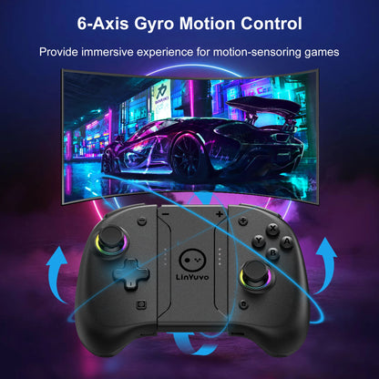 Wireless Bluetooth Controller For Nintendo Switch & OLED & Lite Gamepad Control Gaming Accessories Hall Game Pad Command Mando