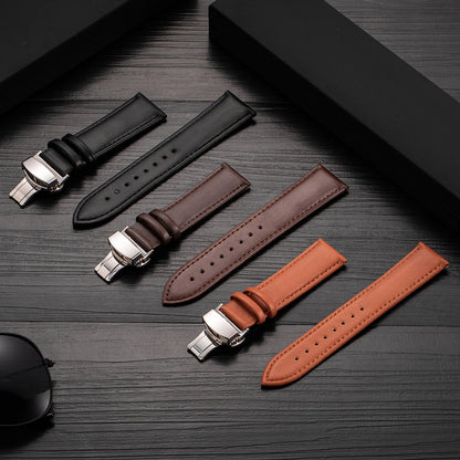 20 22mm Leather Strap for Samsung Galaxy Watch 6 Classic 43/47mm Smartwatch Wrist Band for Huawei Watch 3 4 Pro for Amazfit GTS