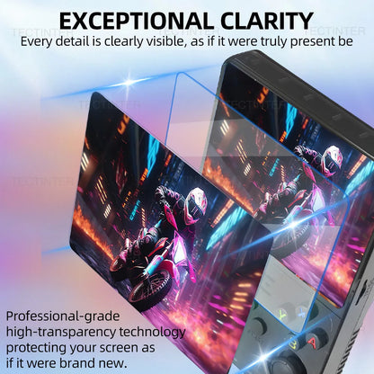 4 IN 1 Case+Screen Protector For R36S Game Console Tempered Glass Film Travel Carrying Storage Bag For Anbernic R36S Accessories