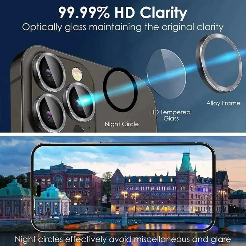 1pcs Metal Camera Lens Protector For iPhone 11 12 13 14 15 16 Pro Max 14 Plus 13 12 Mini Ziai Camera Glass on iPhone 14 Pro Max