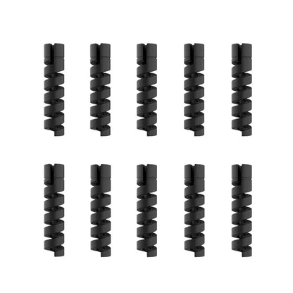 10PCS Soft Cable Protector Silicone Spiral Winder USB Charge Cable Protection For Android Phone Mouse Earphone Wire Protection