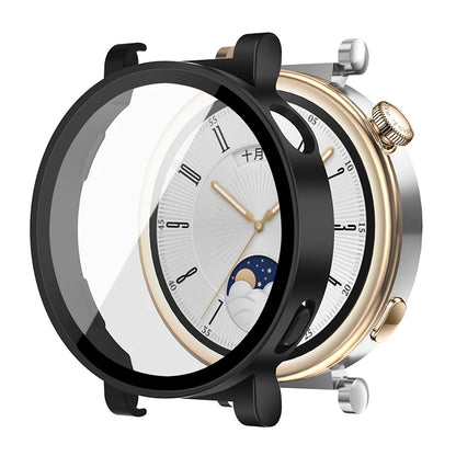 Tempered Glass+Case For Huawei Watch GT4 46mm Full Coverage Bumper Screen Protector Cover For Huawei Watch GT 4 41mm Accessories