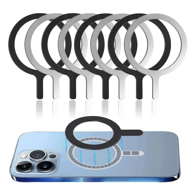 Self Adhesive Metal Ring Iron Sheet Sticker for Phone Case Magsafe Magnetic Wireless Charging Ring for Phone 15