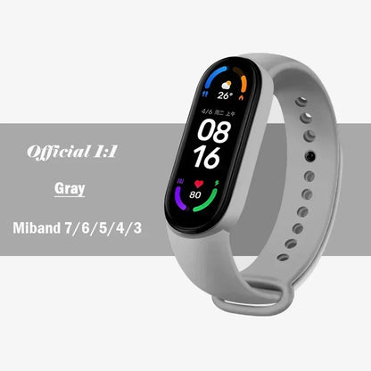 Watch Strap For Xiaomi Mi Band 7 6 5 4 3 Wristband Silicone Bracelet Wrist Straps MiBand 3/4 band5 band6 Smartwatch Accessories