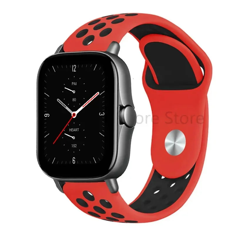 20mm 22mm Bracelet for Amazfit strap Silicone GTS/2/2e/GTS2 Mini/GTR 42mm/47mm/GTR2/2e/stratos Sport Watch band Amazfit bip 6 5
