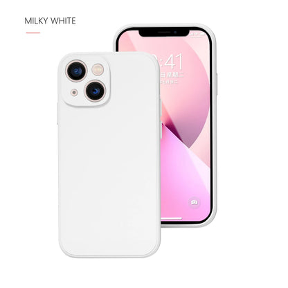 Phone Case For Iphone 14 Plus 13 12 Mini 11 Pro Max Xs X Xr 7 8 Candy Color Original Liquid Silicone Soft Protector Back Cover