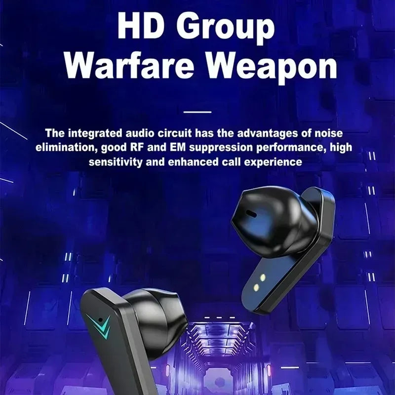 In-ear Light Wireless Headphones 65ms Low Latency Earbuds Fone Headset X15 TWS Earphones Bluetooth 5.4 For Gaming With Mic