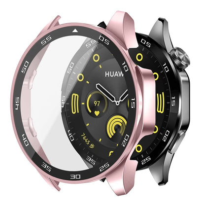Tempered Glass+Case For Huawei Watch GT4 46mm Full Coverage Bumper Screen Protector Cover For Huawei Watch GT 4 41mm Accessories