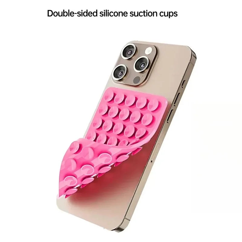 Universal Fixing Silicone Suction Mobile Phone Suction Cup Mounted Bracket Phone for iPhone Android Universal Selfies and Videos