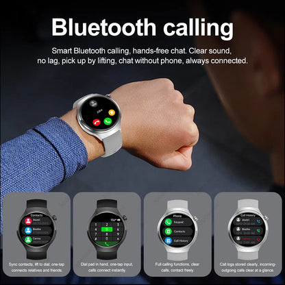 Watch 4 Pro Sports Smart Watch Men 360*360 AMOLED HD Screen Heart Rate Bluetooth Call IP68 Waterproof Music SmartWatch 2025 New