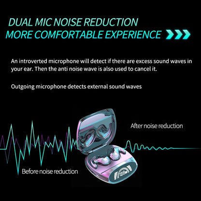 KEBIDUMEI Sleep Earbuds Bluetooth 5.3 Invisible Earphones Noise Reduction Wireless Headsets HiFi Stereo Sports Headphones