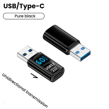 10Gbps USB 3.2 Digital Display Adapter 60W USB Male to Female Fast Charging Data Converter USB C Adapter for PC Laptop iPhone