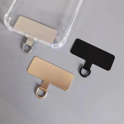 4/2PCS Ultra-thin Stainless Mobile Phone Lanyard XYun Gasket Upgrade Ears Bent Detachable Anti-lost  Tether Safety Connect Card