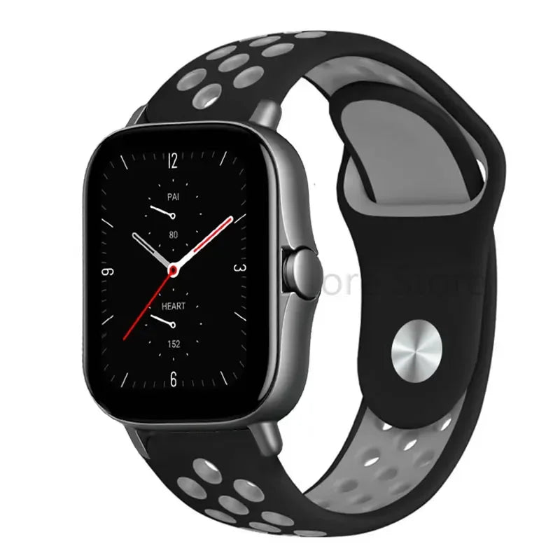 20mm 22mm Bracelet for Amazfit strap Silicone GTS/2/2e/GTS2 Mini/GTR 42mm/47mm/GTR2/2e/stratos Sport Watch band Amazfit bip 6 5